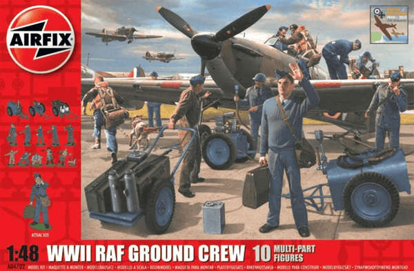 Airfix 1/76 WWII RAF Ground Crew with Equipment