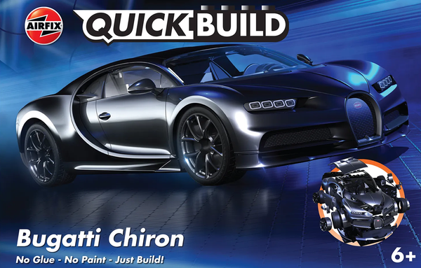 Airfix Quick Build Bugatti Chiron - Black