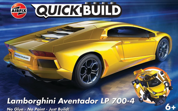 Airfix Quick Build Lamborghini Aventador Yellow