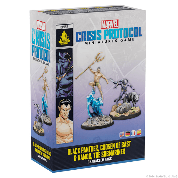 Atomic Mass Games Marvel Crisis Protocol: 158 Black Panther Chosen of Bast and Namor the Submariner