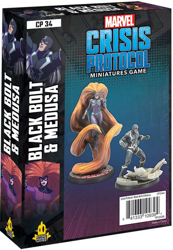 Atomic Mass Games Marvel Crisis Protocol: 034 Black Bolt and Medusa