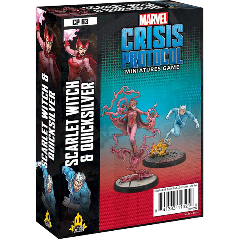 Atomic Mass Games Marvel Crisis Protocol: 063 Scarlet Witch and Quicksilver
