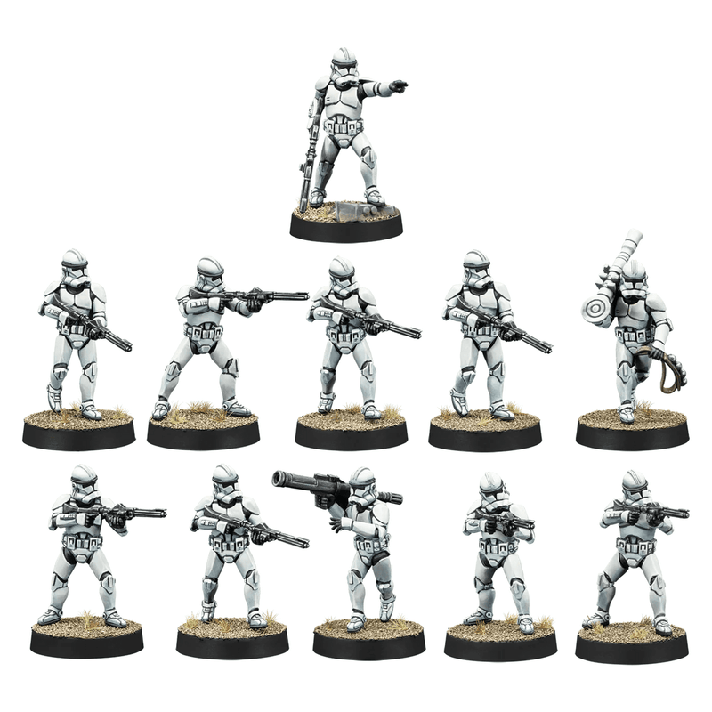 Atomic Mass Games Star Wars Legion - Galactic Republic - Unit Expansion - Clone Trooper Marksmen