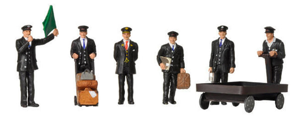 Bachmann 1940/50s Station Staff Set of 6 Figures