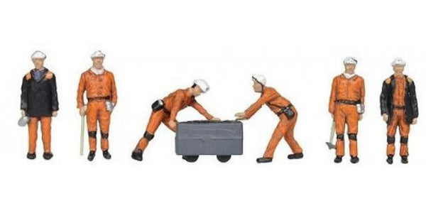 Bachmann 1960/70s Coal Miners Set of 6 Figures