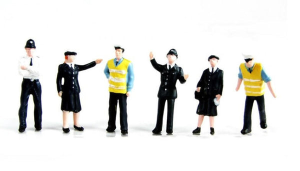 Bachmann Police and Security Staff Set of 6 Figures