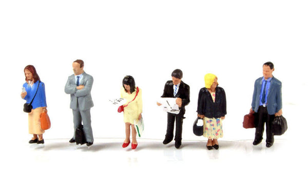 Bachmann Station Passengers Standing Set of 6 Figures