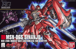 Bandai Gundam High Grade (HG) 1/144 MSN-06S Sinanju