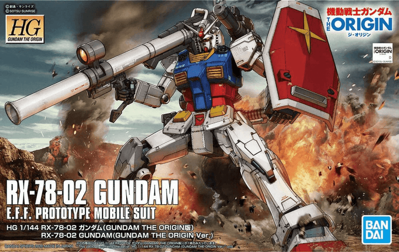 Bandai Gundam High Grade (HG) 1/144 RX-78-02 Gundam (Gundam: The Origin)