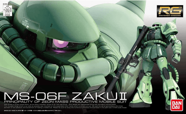 Bandai Gundam Real Grade (RG) 1/144 MS-06F Zaku II
