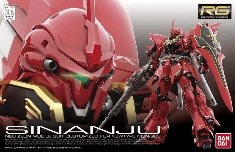 Bandai Gundam Real Grade (RG) 1/144 MSN-06S Sinanju