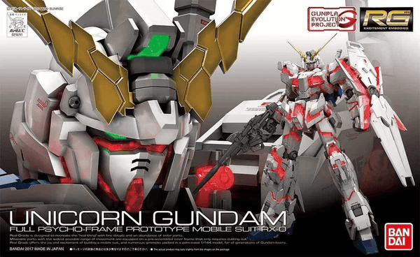 Bandai Gundam Real Grade (RG) 1/144 RX-0 Unicorn Gundam (Full Psycho Frame)