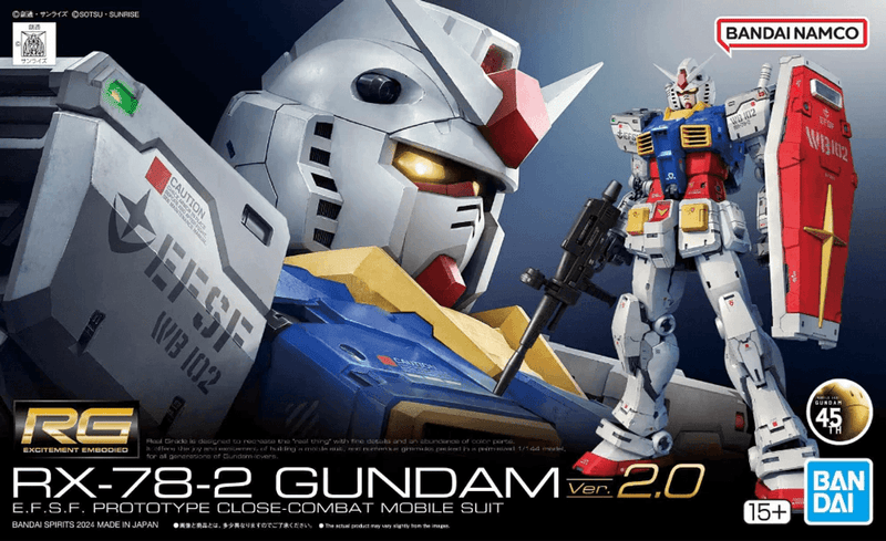 Bandai Gundam Real Grade (RG) 1/144 RX-78-2 Gundam (Version 2.0)