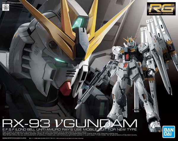 Bandai Gundam Real Grade (RG) 1/144 RX-93 v Gundam (Nu Gundam)