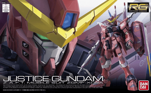 Bandai Gundam Real Grade (RG) 1/144 ZGMF-X09A Justice Gundam