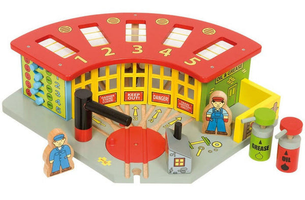 BigJigs 5 Way Engine Shed