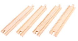 BigJigs Long Straight Track Pack x 4