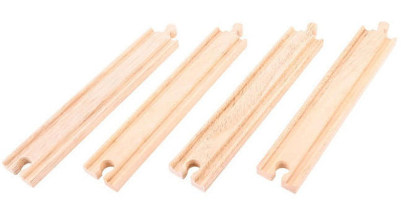 BigJigs Long Straight Track Pack x 4
