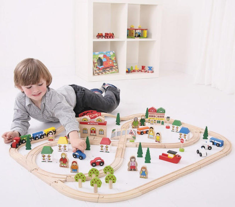 BigJigs Town & Country Train Set
