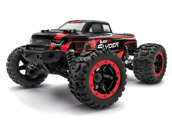 Blackzon RC 1/16 Slyder MT 4WD Electric Monster Truck - Red 2.4GHz RTR