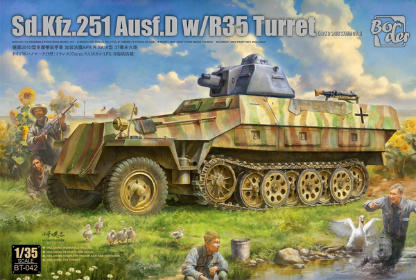 Border Models 1/35 Sd.Kfz.251 Ausf.D Half-Track with R35 Turret