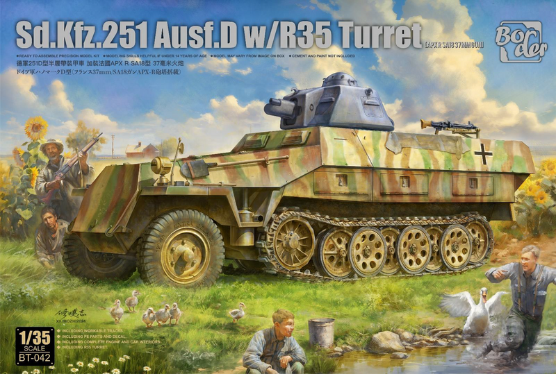 Border Models 1/35 Sd.Kfz.251 Ausf.D Half-Track with R35 Turret