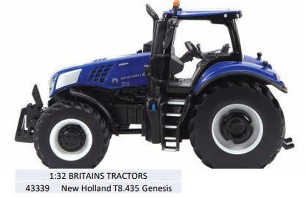Britains 1/32 New Holland T8.435 Genesis Tractor Diecast Model