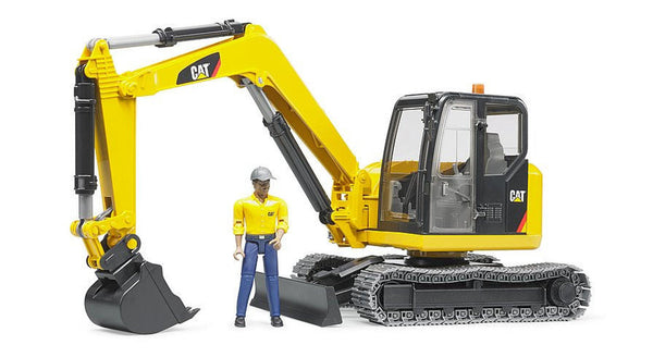Bruder Cat Mini Excavator With Worker