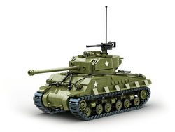 Build Army 1/33 M4A3E8 Sherman Easy Eight Medium Tank