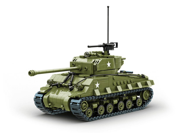 Build Army 1/33 M4A3E8 Sherman Easy Eight Medium Tank