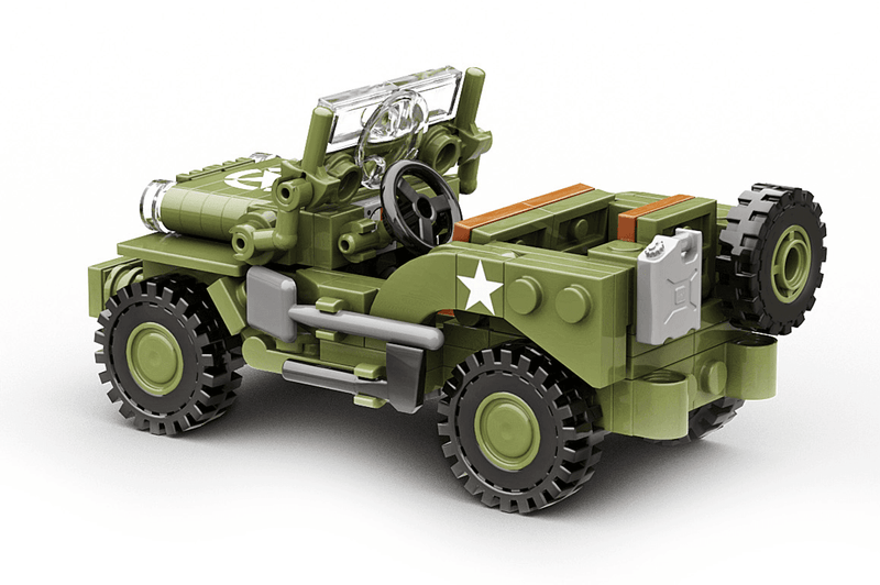Build Army 1/33 Willys MB Jeep Utility Vehicle