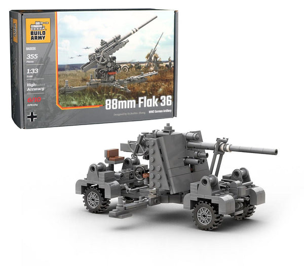 Build Army 1/35 88mm Flak 36 Artillery