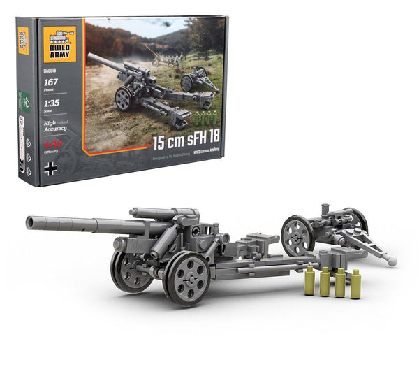 Build Army 1/35 German 15cm SFH 18 Artillery
