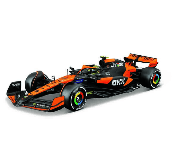 Burago 1/24 F1 McLaren MCL38 2024  With Norris Figure Diecast Model