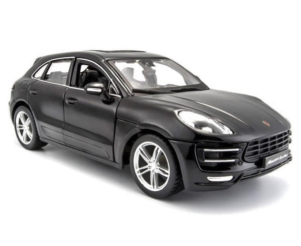 Burago 1/24 Porsche Macan Black Diecast Model