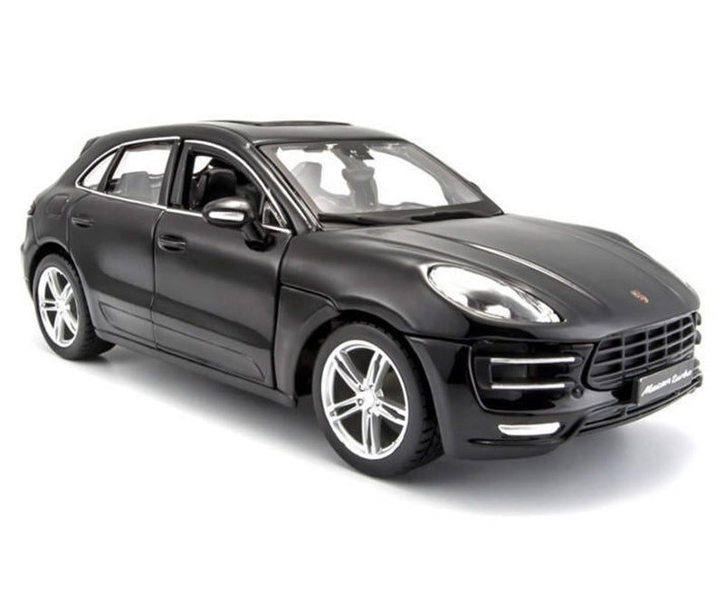 Burago 1/24 Porsche Macan Black Diecast Model