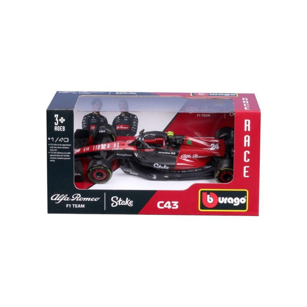 Burago 1/43 Alfa Romeo C43 F1 2023 #24 Zhou Guanyu