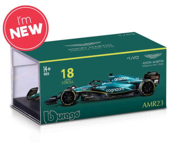 Burago 1/43 Aston Martin AMR23 2023 #18 Lance Stroll
