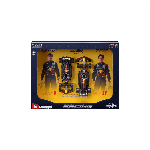 Burago 1/43 F1 Red Bull Racing RB20 2024 Two Pack - Verstappen and Perez
