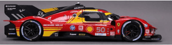 Burago 1/43 Ferrari Racing 499p Le Mans Hypercar 2024 AF Corse #50 Hard Case Diecast Model