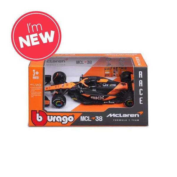 Burago 1/43 McLaren MCL38 F1 2024 #4 Lando Norris