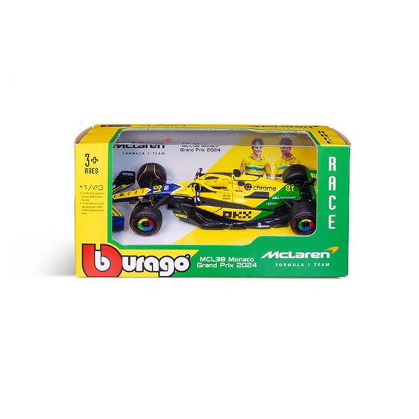 Burago 1/43 McLaren MCL38 Senna Livery F1 2024 #81 Oscar Piastri