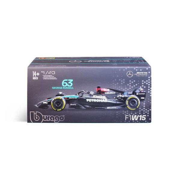 Burago 1/43 Mercedes AMG W15 F1 2024 #63 George Russel With Helmet