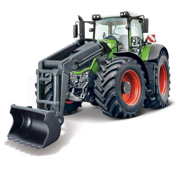 Burago Fendt 1000 Vario With Front Loader Diecast Model