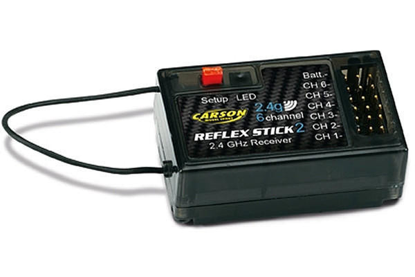 Carson 6 Channel 2.4Ghz Receiver for 6ch Reflex Stick