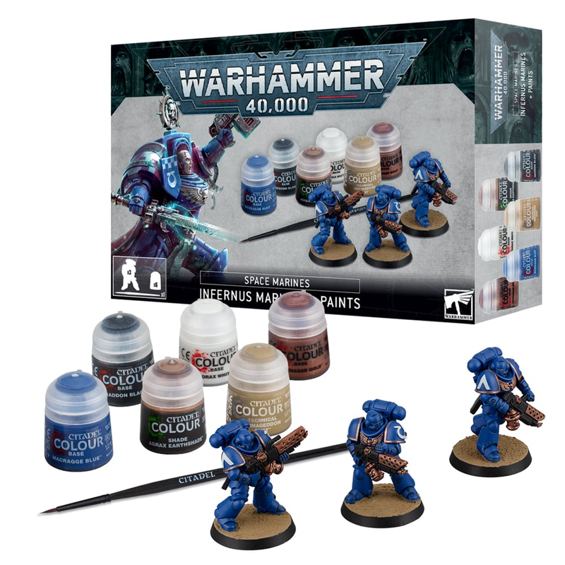 Citadel Colour Paints Set - Space Marines Infernus Marines