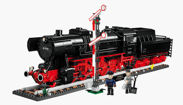 Cobi 1/35 DR BR52 Steam Locomotive & Railway Semaphore