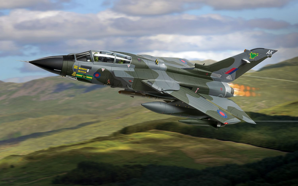 Corgi 1/48 Panavia Tornado GR.1, ZD748/AK, Johnnie Walker 'Still Going Strong', RAF No.9 Squadron Diecast Model