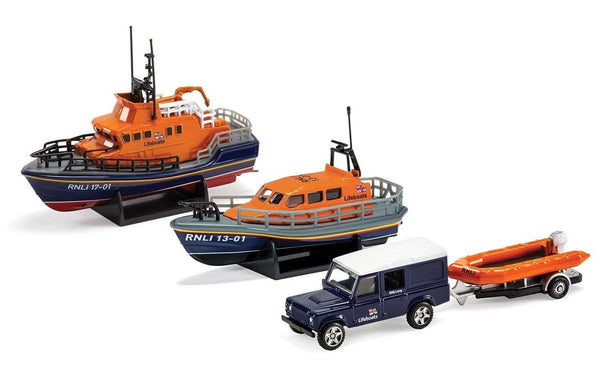 Corgi RNLI Gift Set - Shannon Lifeboat- Severn Lifeboat and Flood Rescue Team