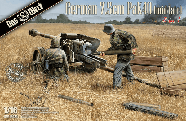 Das Werk 1/16 7.5cm PaK 40 Mid-Late Production